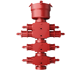 13 5/8-15000PSI<br>高抗硫防噴器組<br>（2FZ35-105閘板防噴器、FH35-70/105環(huán)形防噴器）
